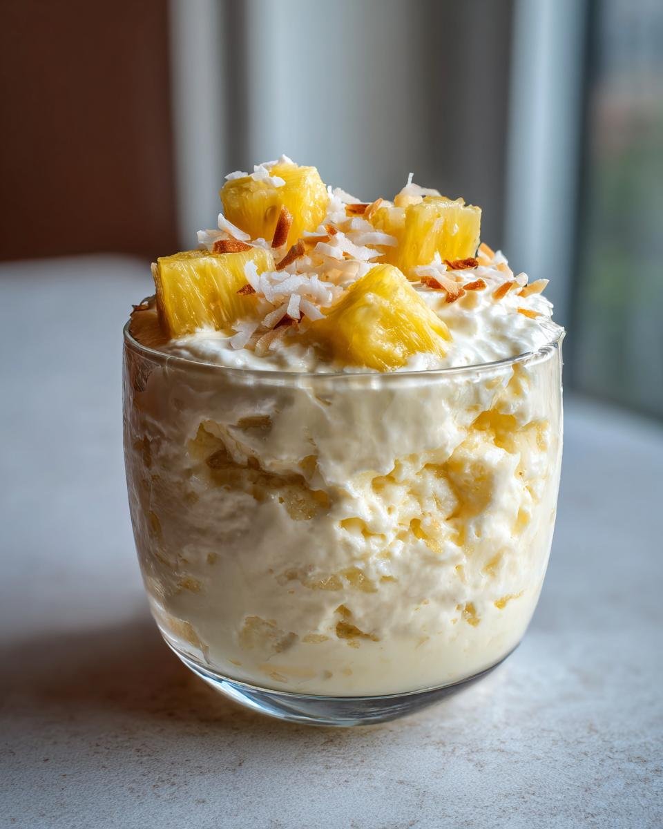 No-Bake Pina Colada Cheesecake Mousse - detail 4