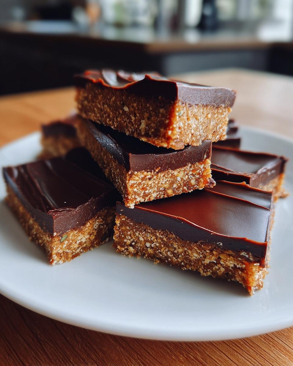 No-Bake Pistachio Dark Chocolate Bars - detail 1