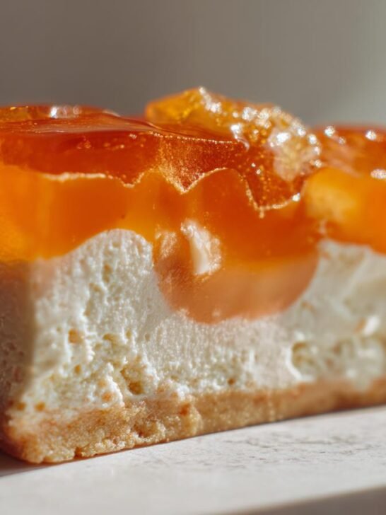 Peach Gelatin with Cream Cheese