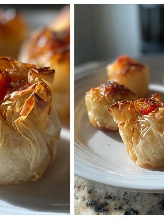 Pepper Jelly and Cream Cheese Phyllo Bites
