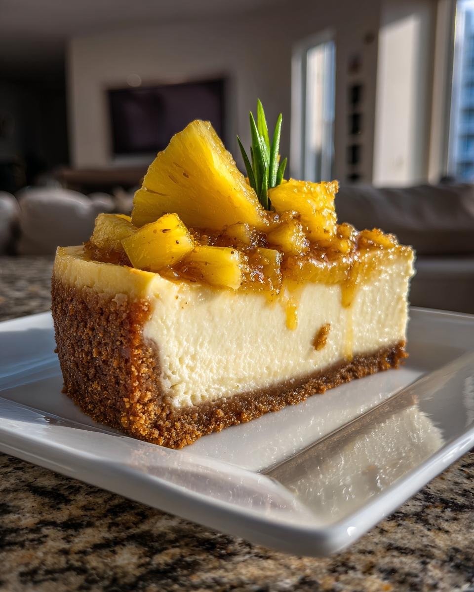 Pineapple Heaven Cheesecake - detail 1