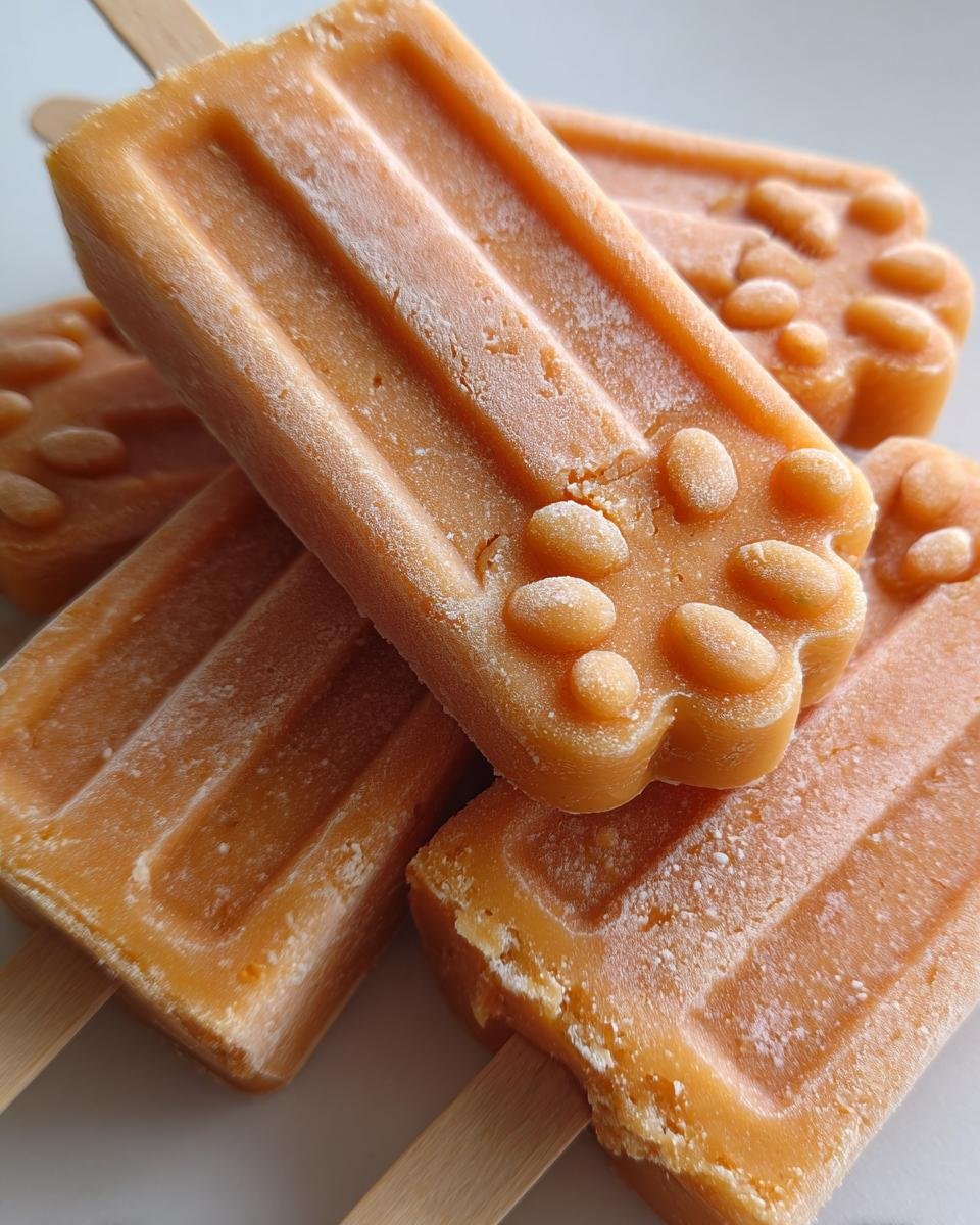 Pumpkin Yogurt Paw Popsicles for Dogs - detail 3