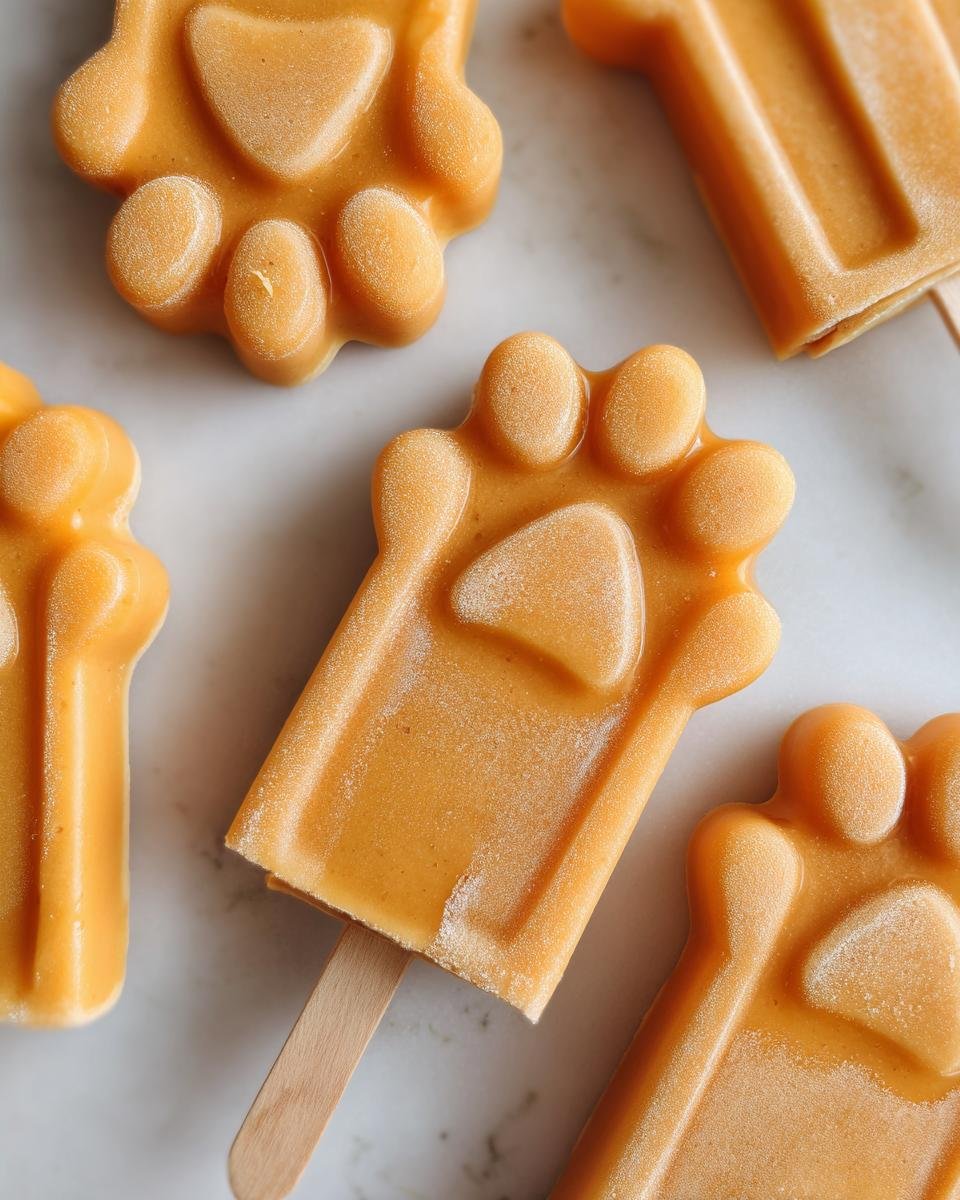 Pumpkin Yogurt Paw Popsicles for Dogs - detail 4