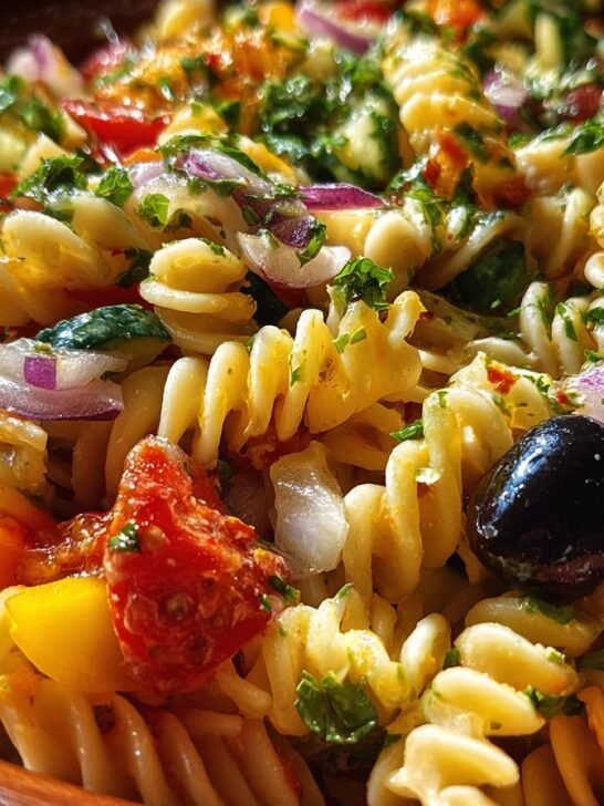 Refreshing Pasta Salad with Homemade Dressing