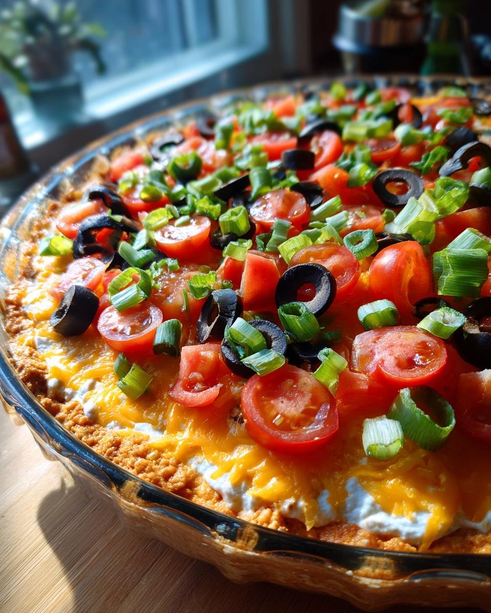 Seven-Layer Taco Dip - detail 1