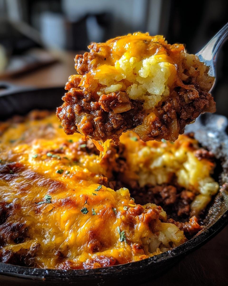 Sloppy Joe Cheesy Potato Skillet - detail 2