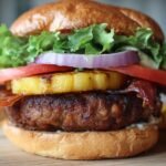 Smoky Bacon and Pineapple Burger