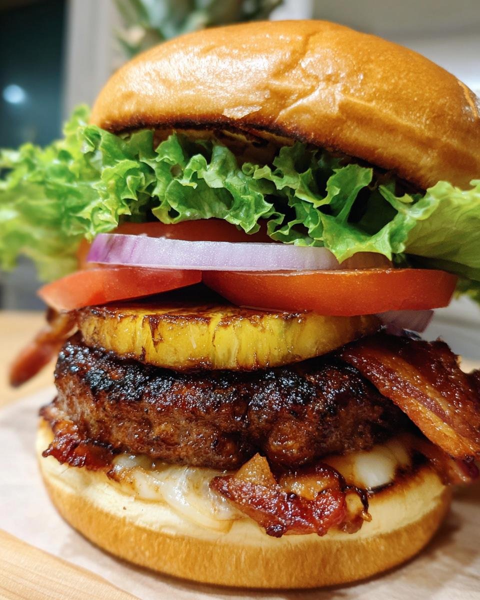Smoky Bacon and Pineapple Burger - detail 3