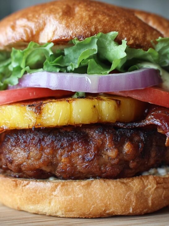 Smoky Bacon and Pineapple Burger