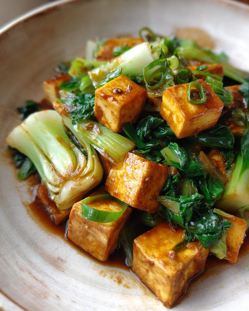 Stir-fried Tofu with Bok Choy - detail 1