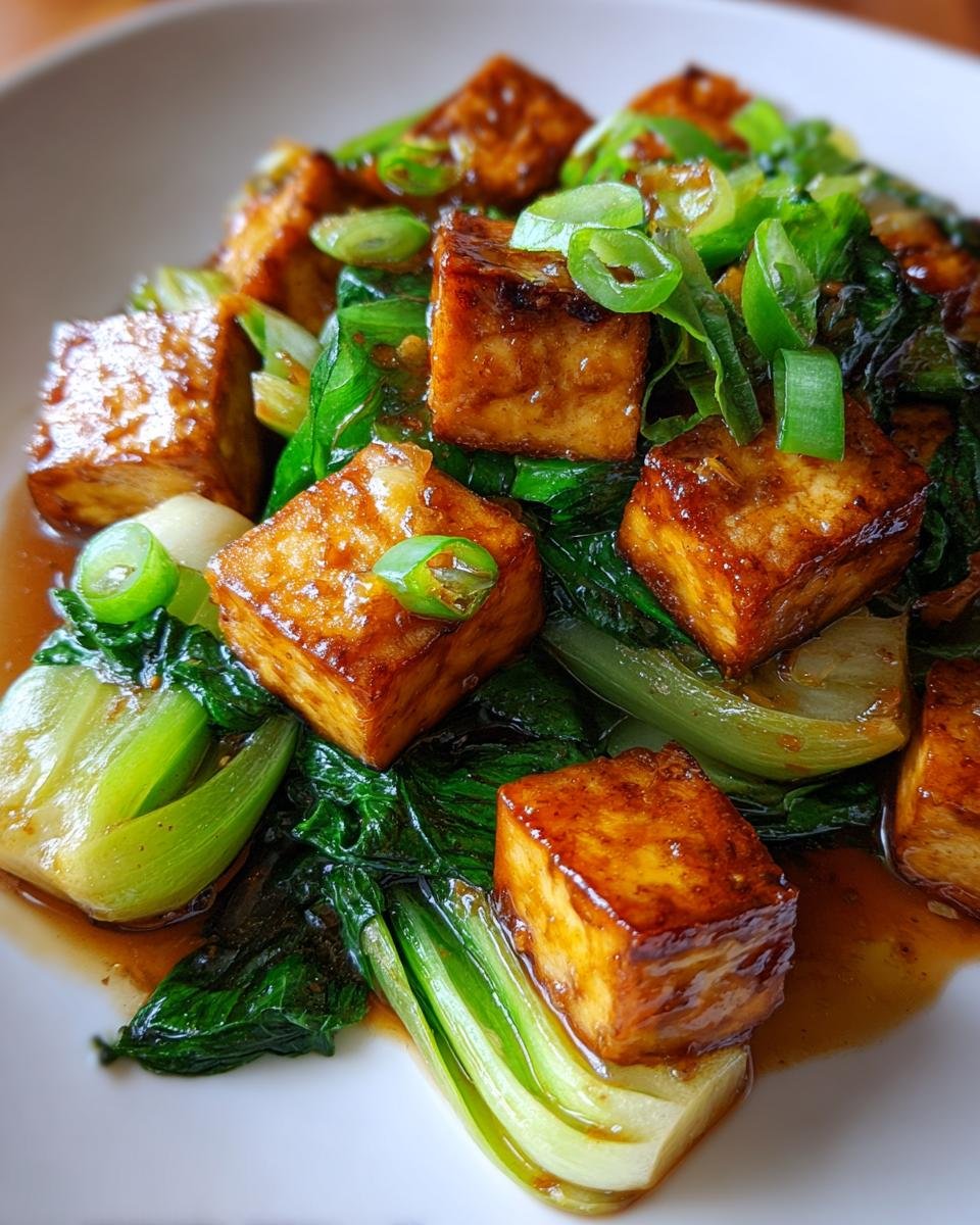 Stir-fried Tofu with Bok Choy - detail 2