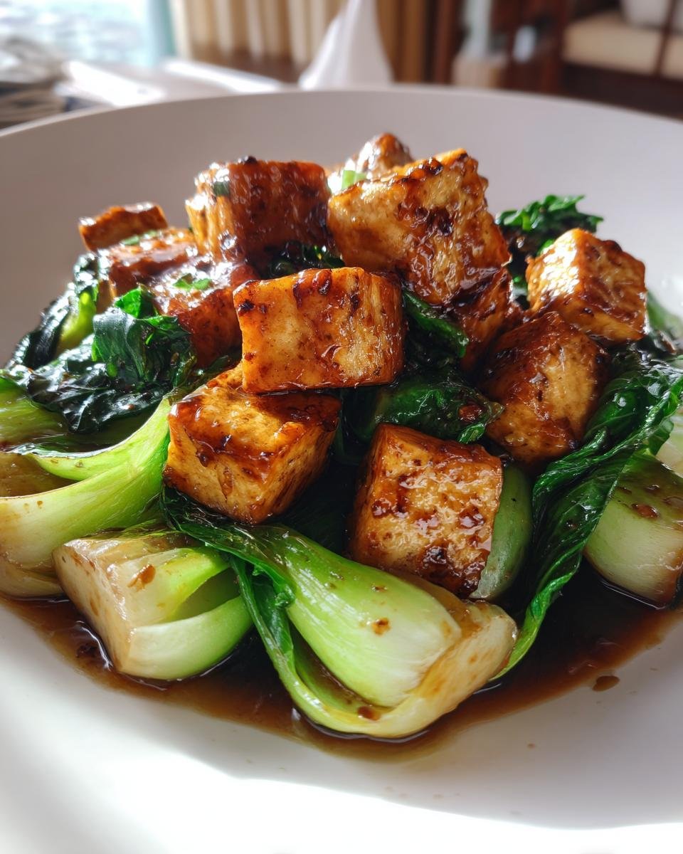Stir-fried Tofu with Bok Choy - detail 3