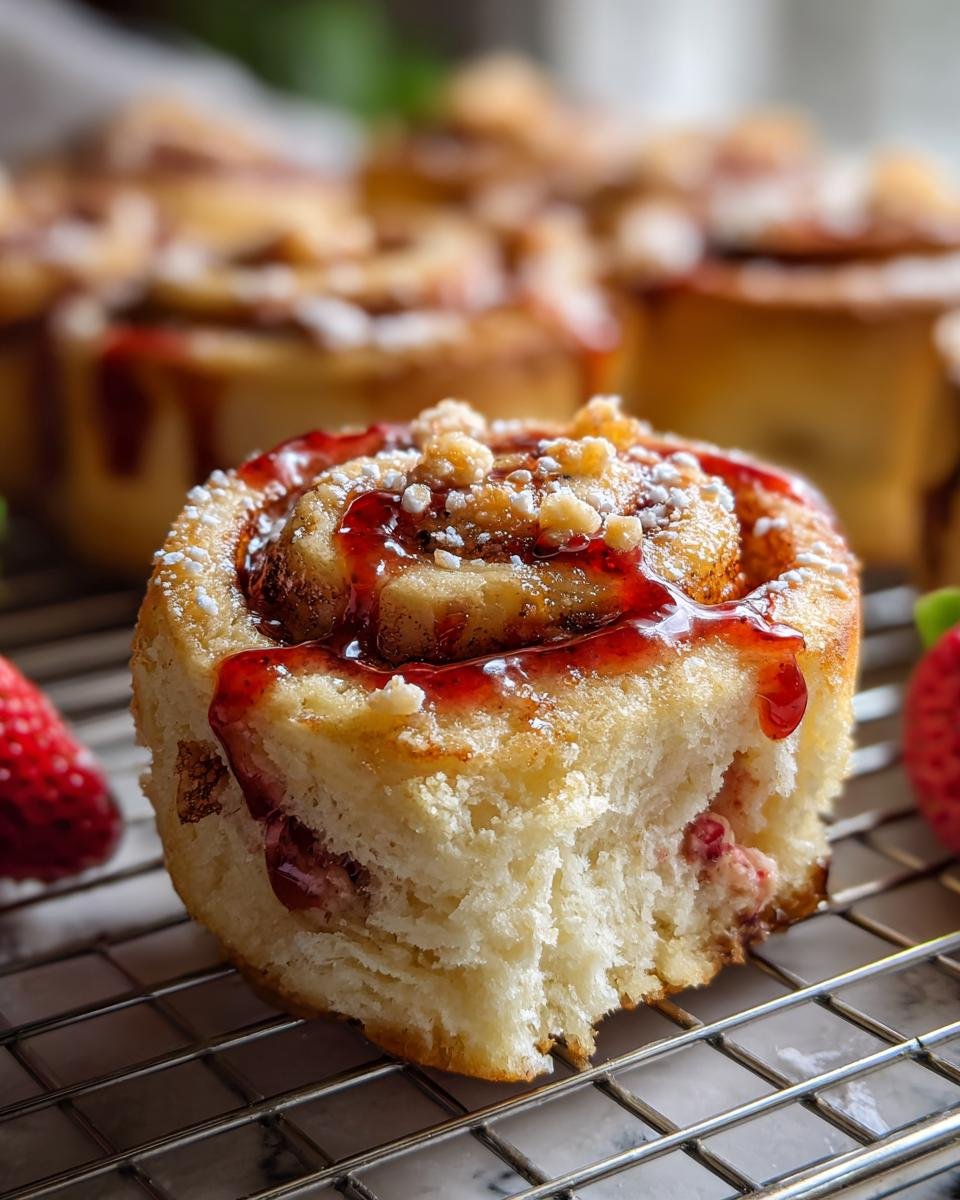 Strawberry Shortcake Cheesecake Rolls - detail 1