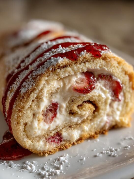 Strawberry Shortcake Cheesecake Rolls