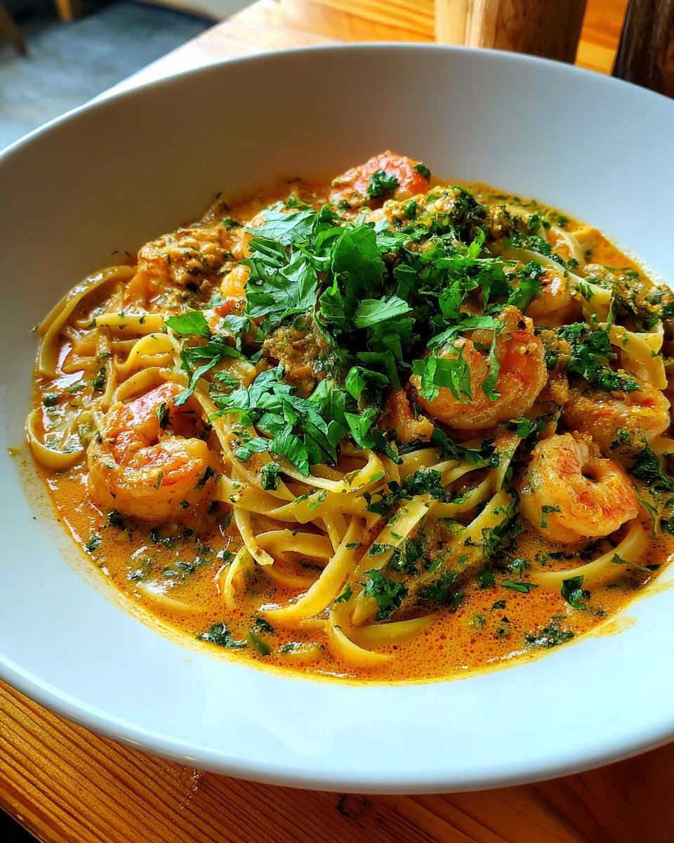 Thai Shrimp Coconut Noodle Soup - detail 2