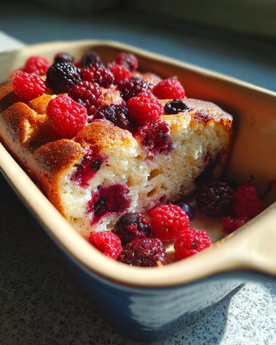 Triple Berry Cottage Cheese Bake - detail 1