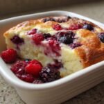 Triple Berry Cottage Cheese Bake