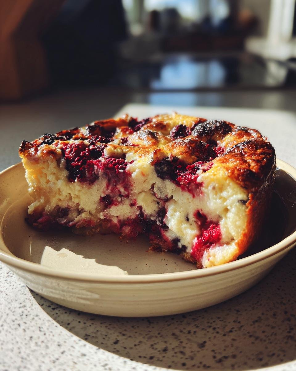 Triple Berry Cottage Cheese Bake - detail 3