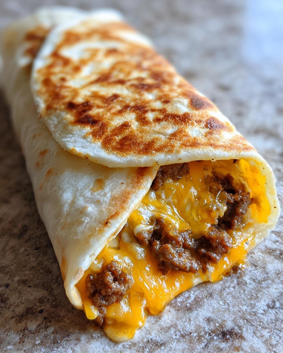 Air Fryer Cheeseburger Wraps - detail 4