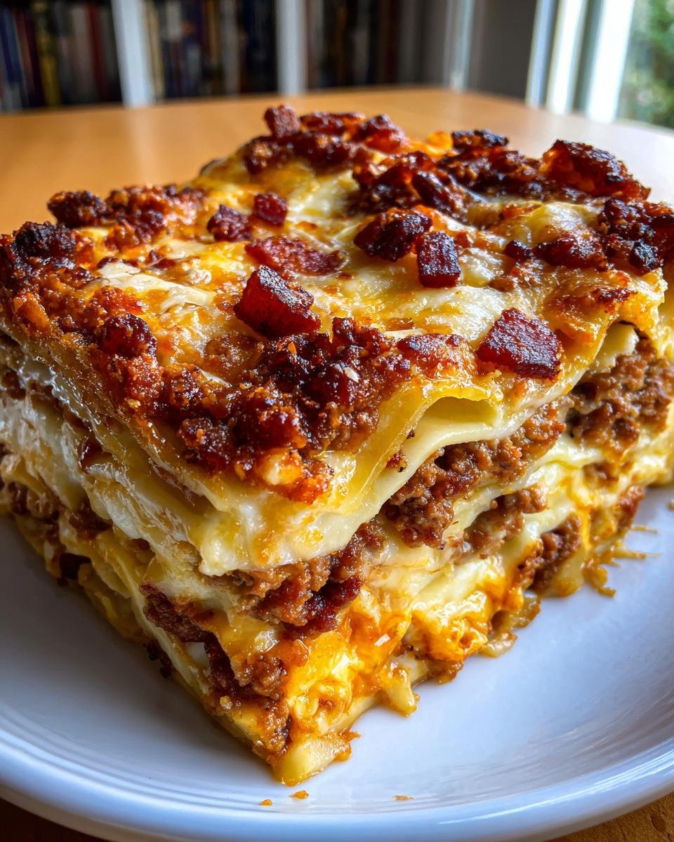 Bacon Cheeseburger Sheet Lasagna - detail 1