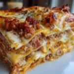 Bacon Cheeseburger Sheet Lasagna