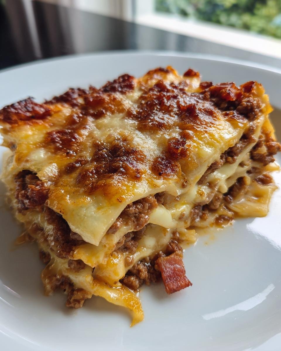 Bacon Cheeseburger Sheet Lasagna - detail 4