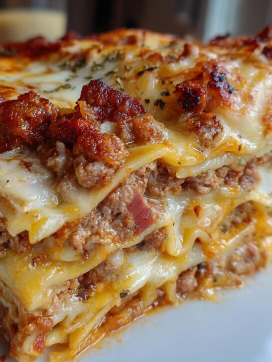 Bacon Cheeseburger Sheet Lasagna