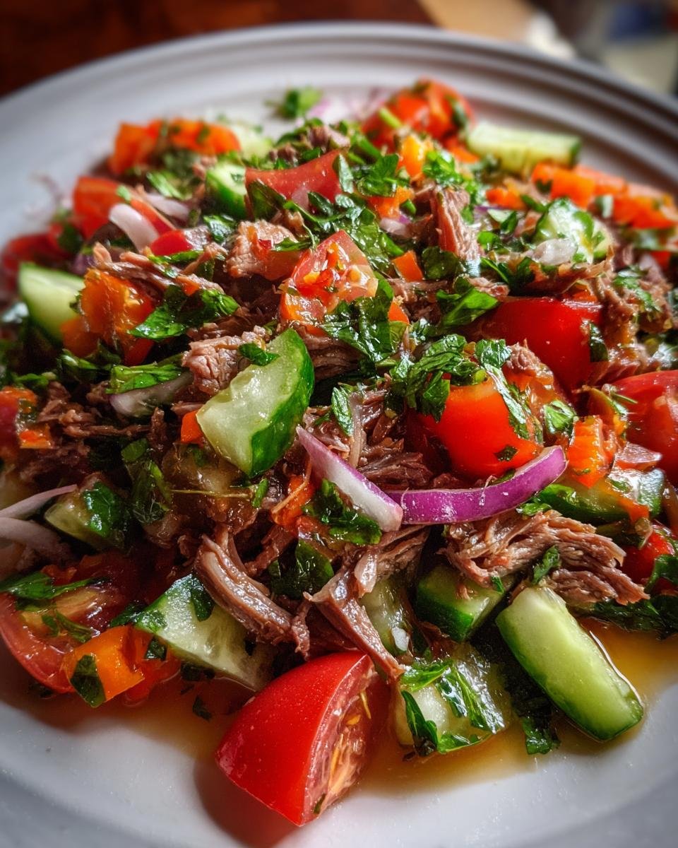 Beef Salpicón with Vegetables - detail 1