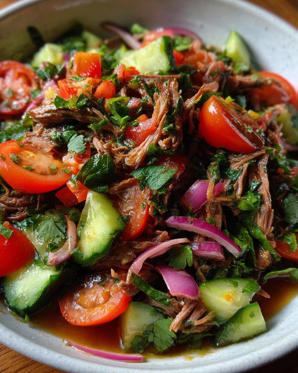 Beef Salpicón with Vegetables - detail 2