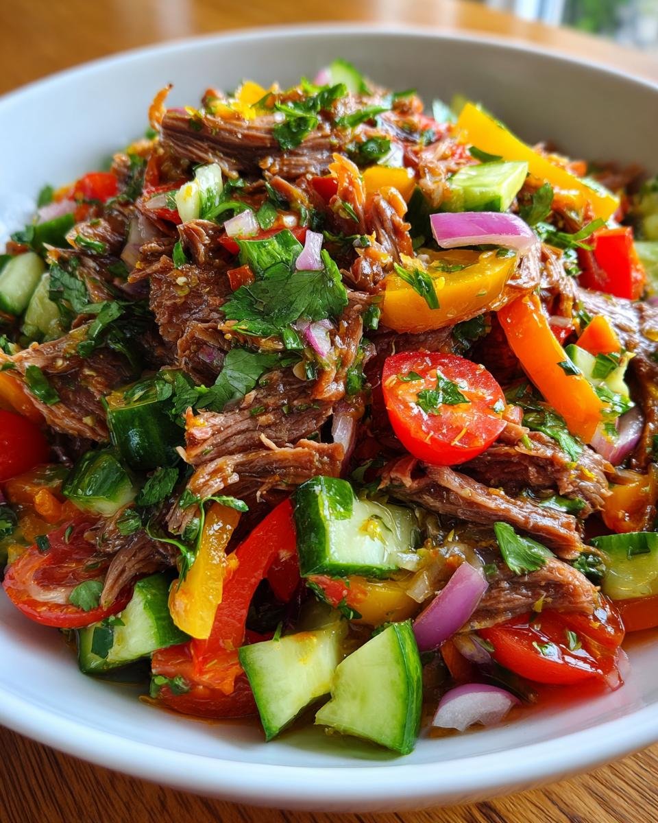 Beef Salpicón with Vegetables - detail 3
