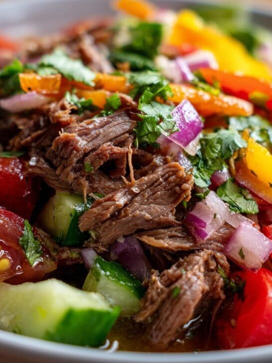 Beef Salpic&oacute;n with Vegetables