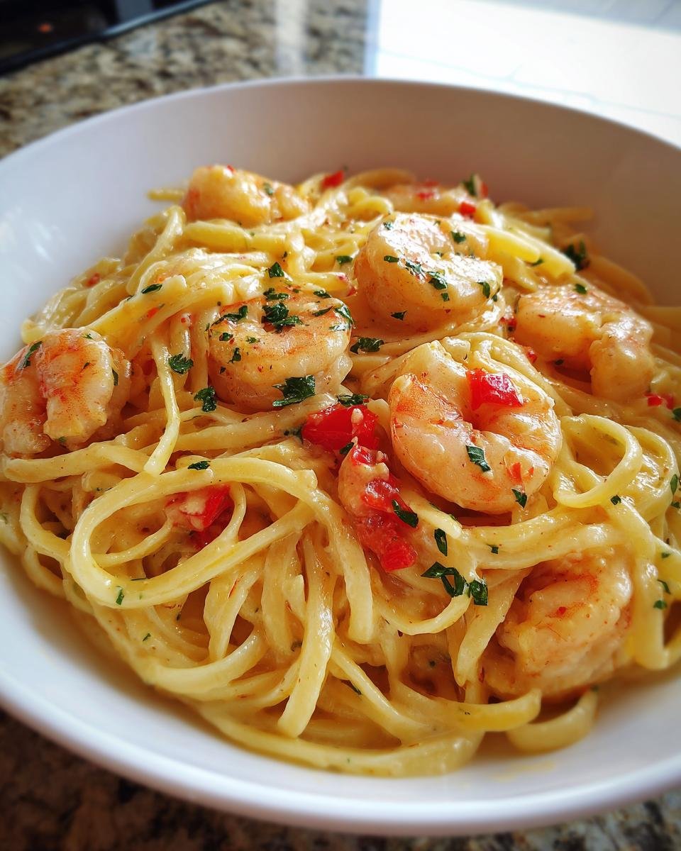 Cajun Shrimp Pasta in Creamy Sauce - detail 4
