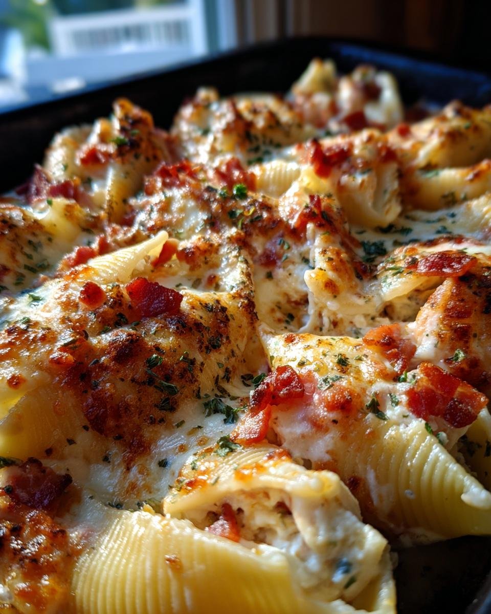 Chicken Bacon Ranch Stuffed Shells - detail 2