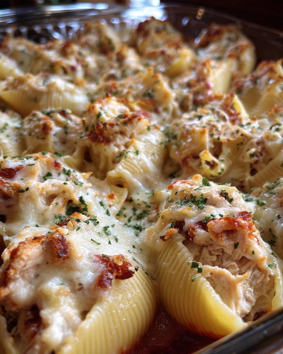 Chicken Bacon Ranch Stuffed Shells - detail 3