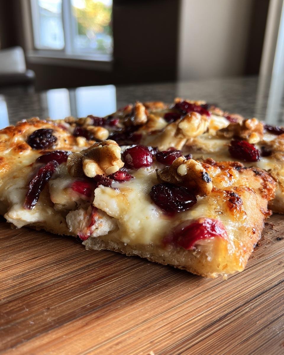 Crispy Flatbread with Brie, Cranberries, and Walnuts - detail 4