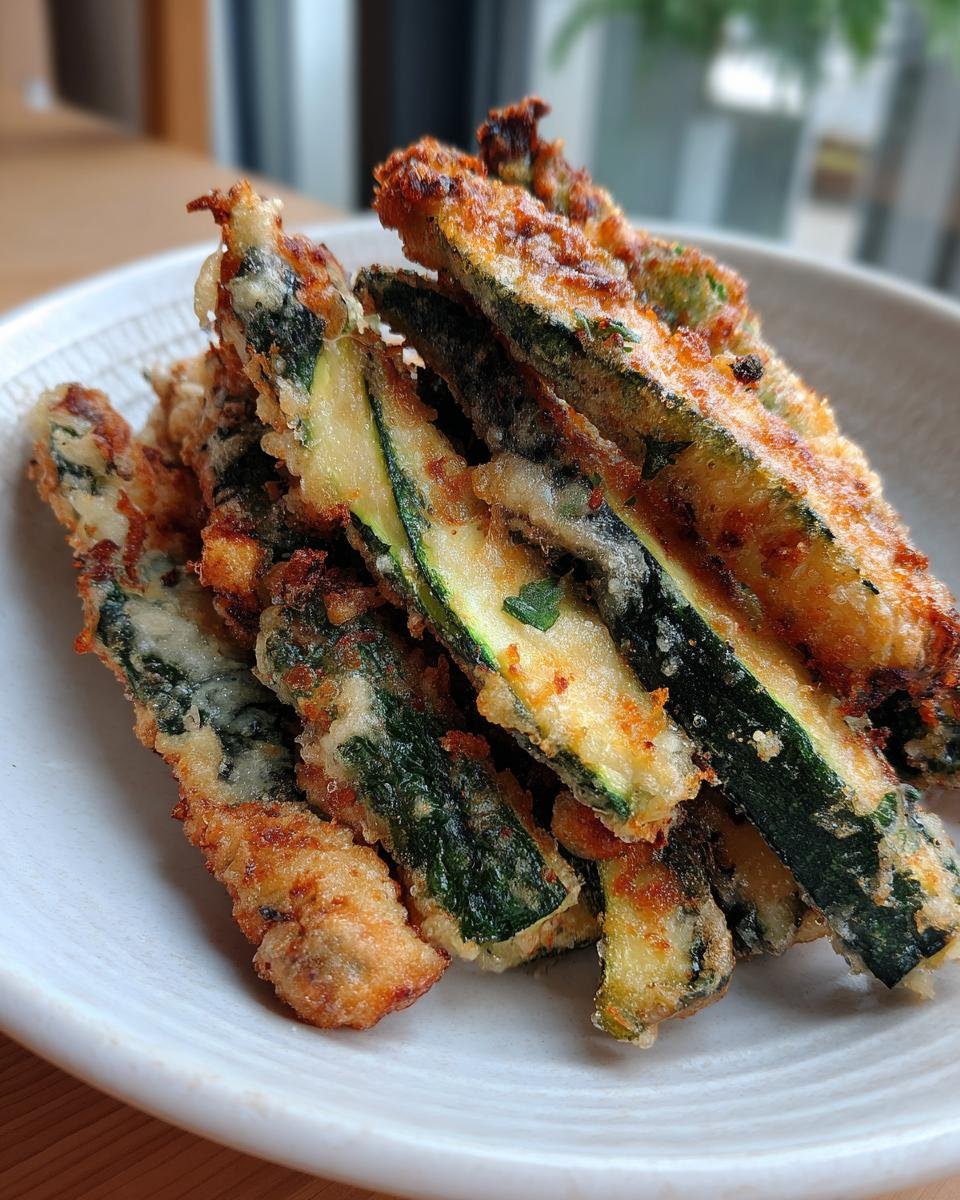 Crispy Fried Zucchini Spears - detail 2