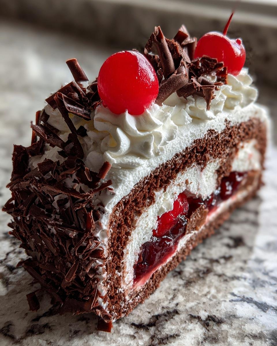Easy Black Forest Yule Log - detail 1