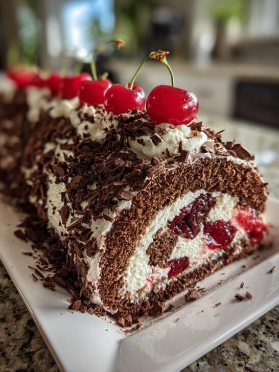 Easy Black Forest Yule Log
