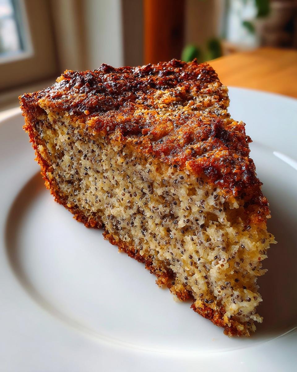 Flourless Cinnamon Chia Seed Cake - detail 1
