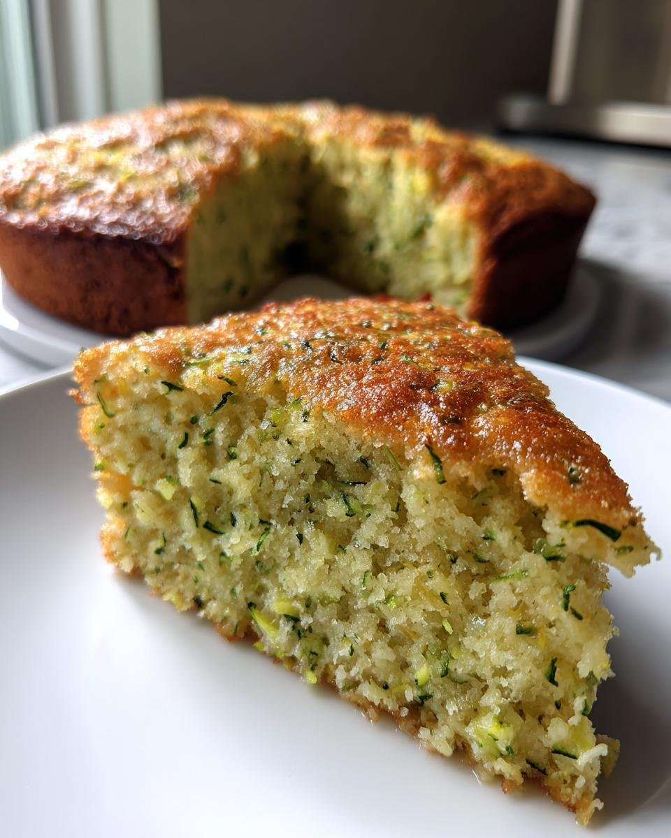 Flourless Zucchini Greek Yogurt Cake - detail 1