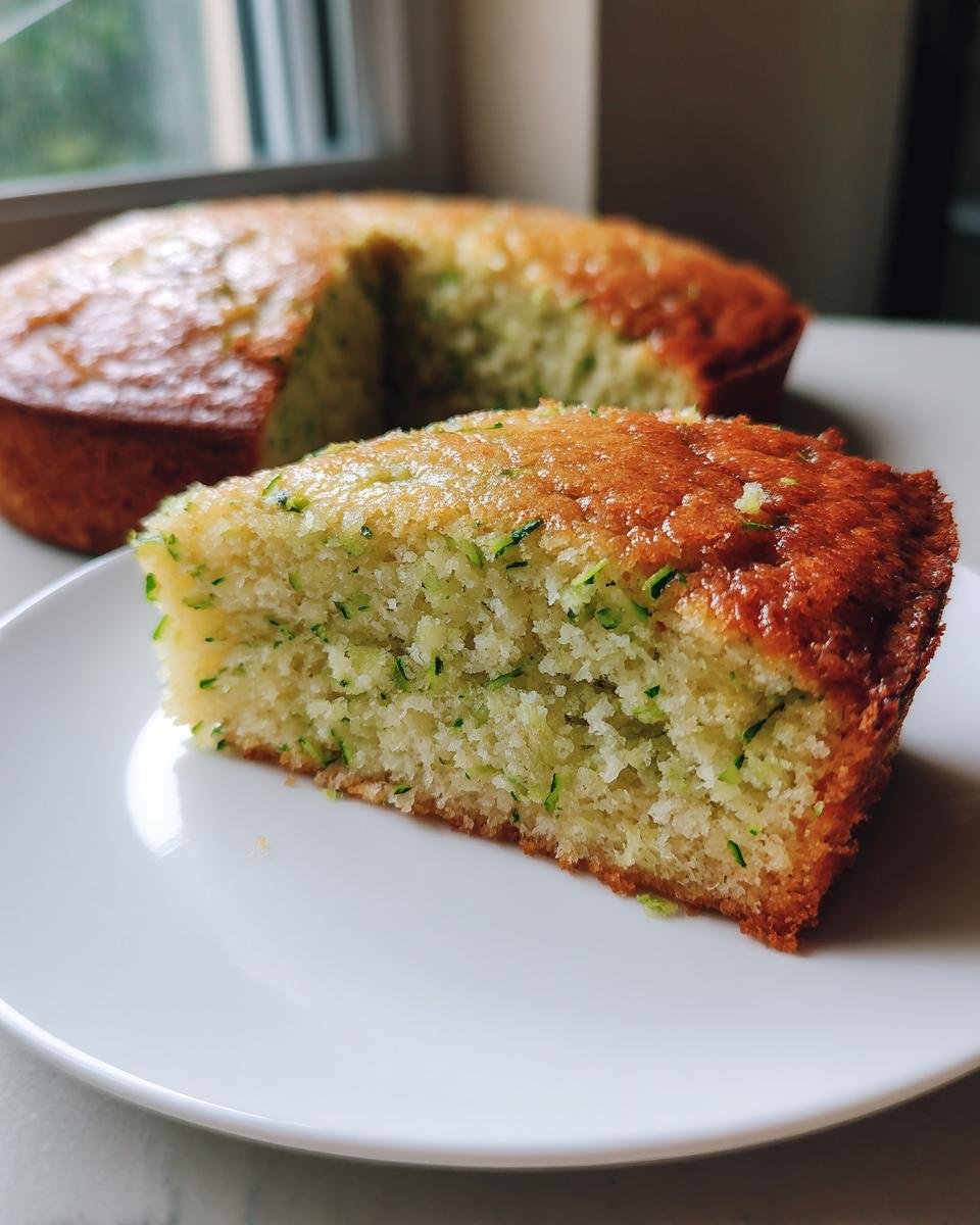 Flourless Zucchini Greek Yogurt Cake - detail 2