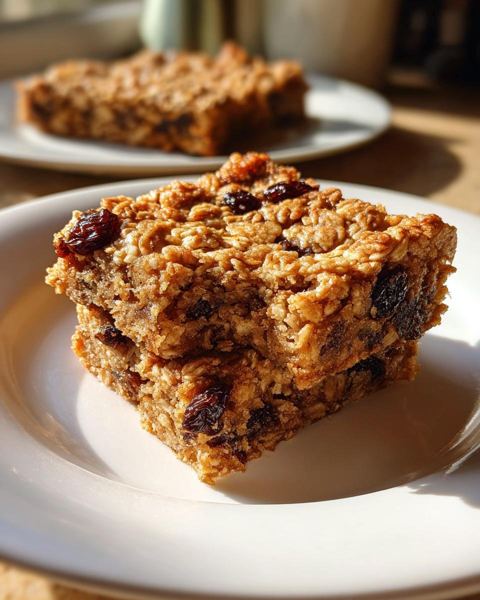 Grandma's Oatmeal Raisin Cookie Bars - detail 1