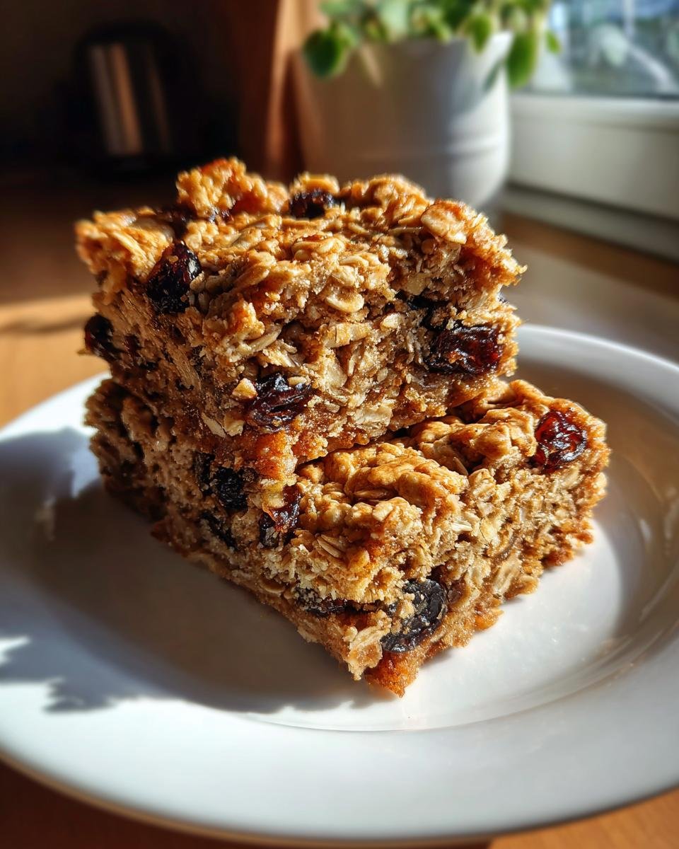 Grandma's Oatmeal Raisin Cookie Bars - detail 3