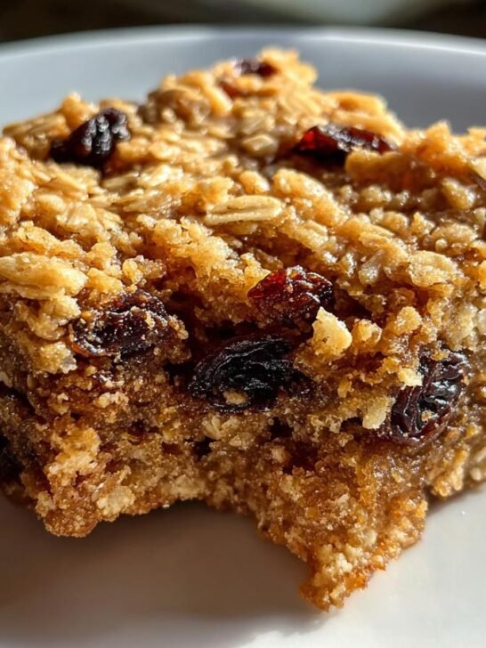 Grandma's Oatmeal Raisin Cookie Bars