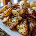 Grilled Garlic Parmesan Potatoes and Onions