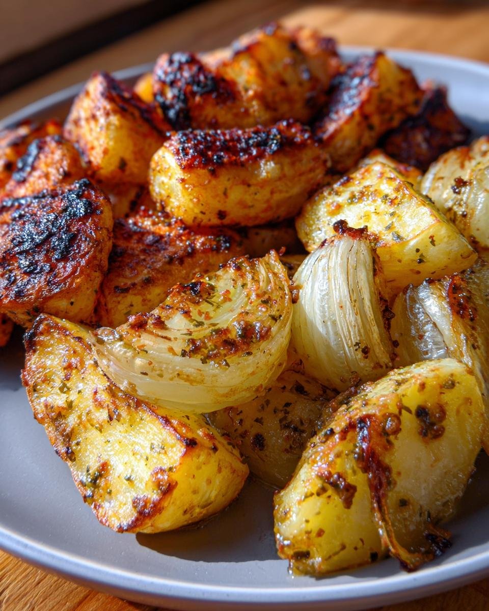 Grilled Garlic Parmesan Potatoes and Onions - detail 2