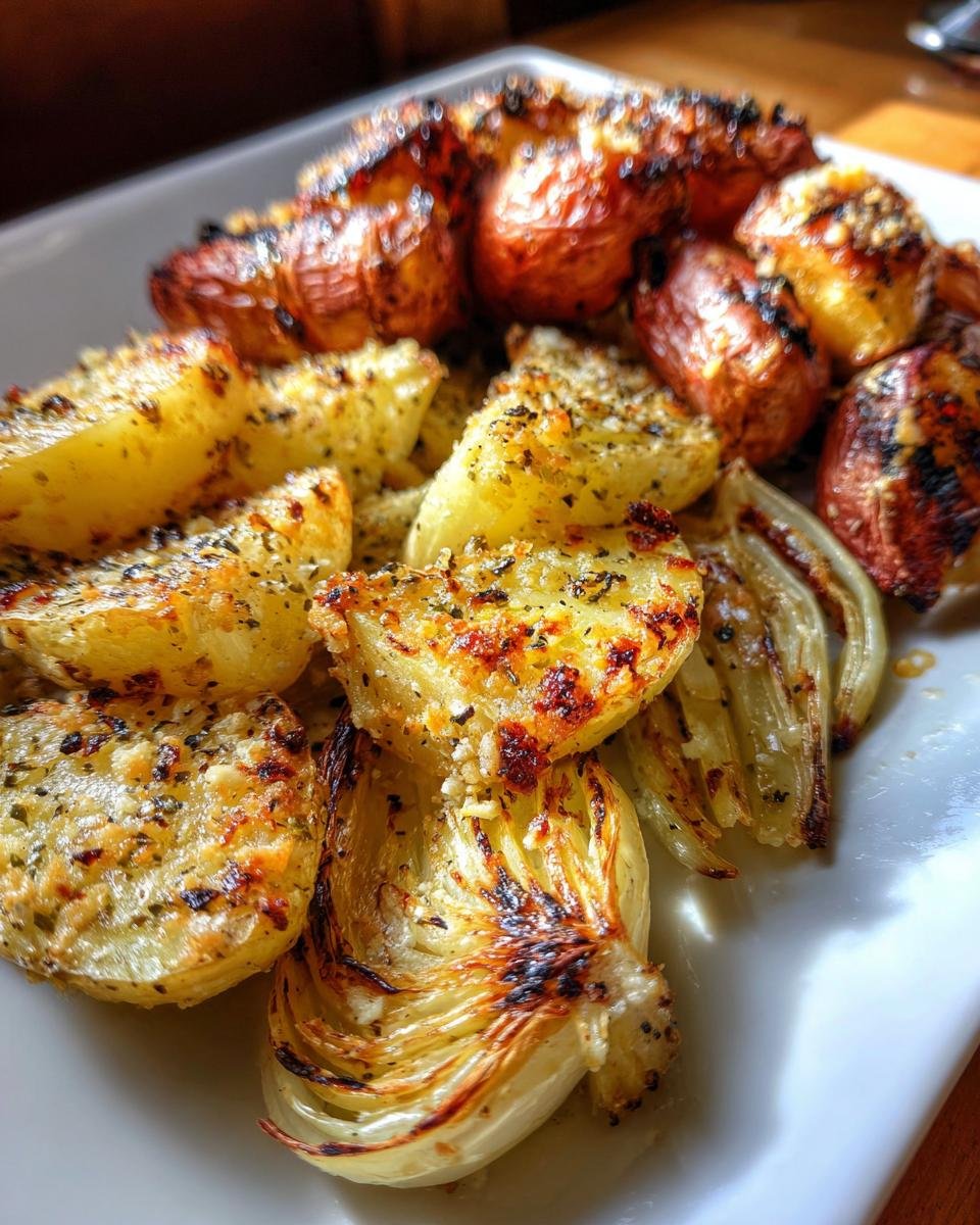 Grilled Garlic Parmesan Potatoes and Onions - detail 3