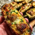 Keto Jalapeño Popper Sausage Boats