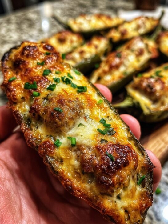 Keto Jalape&ntilde;o Popper Sausage Boats