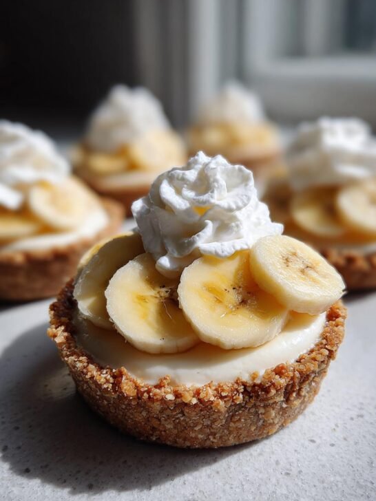 No-Bake Mini Banana Cream Pies